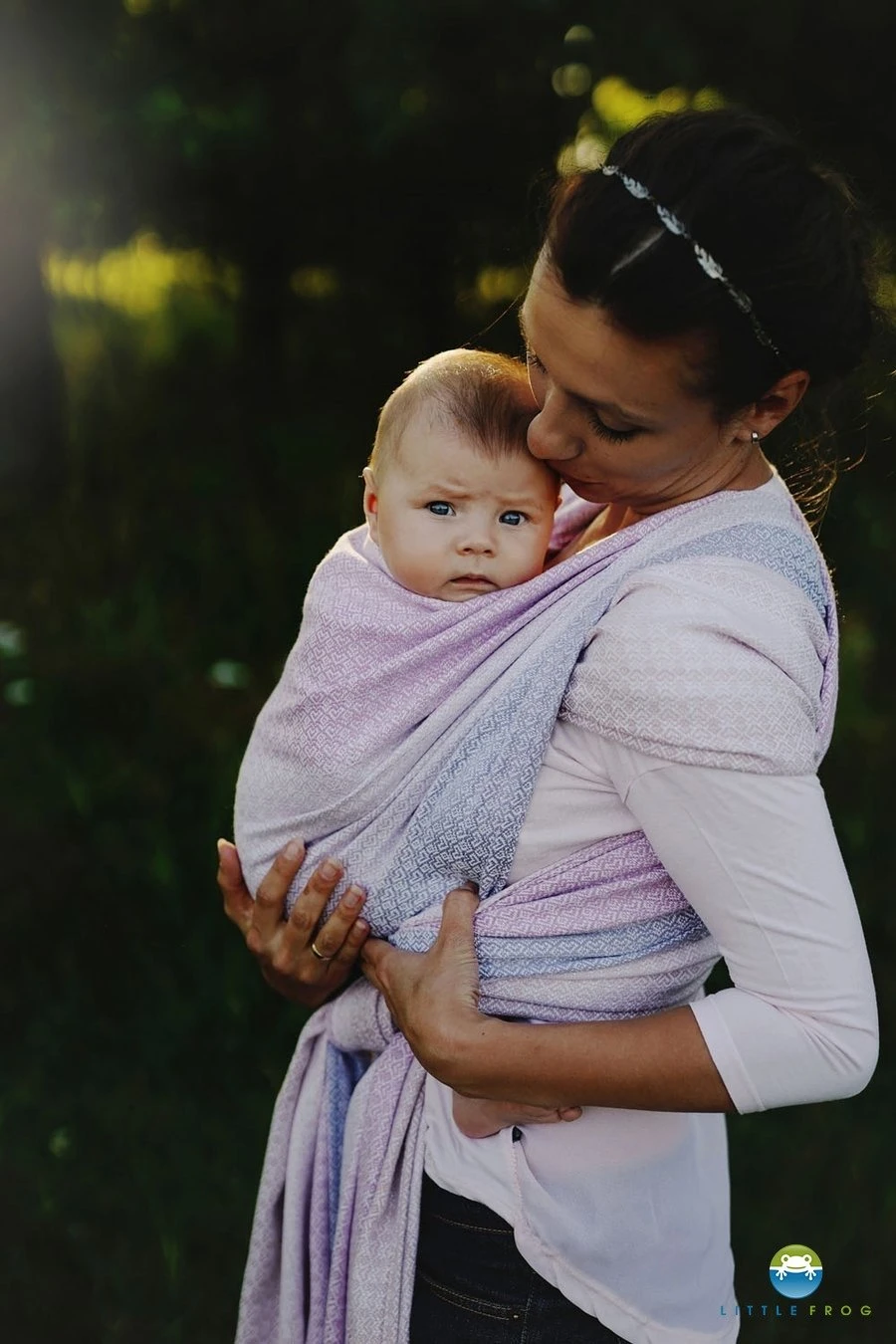 Little Frog Echarpe De Portage Lovely Lilac – Image 2