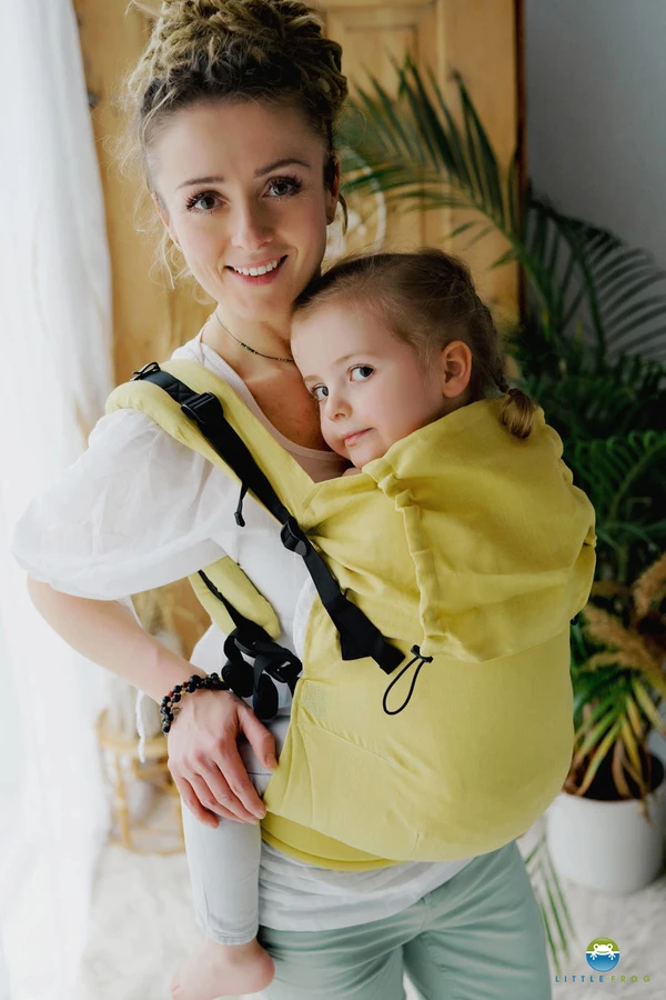 Baby Carrier Preschooler - Linen Amalfi Lemons – Image 2