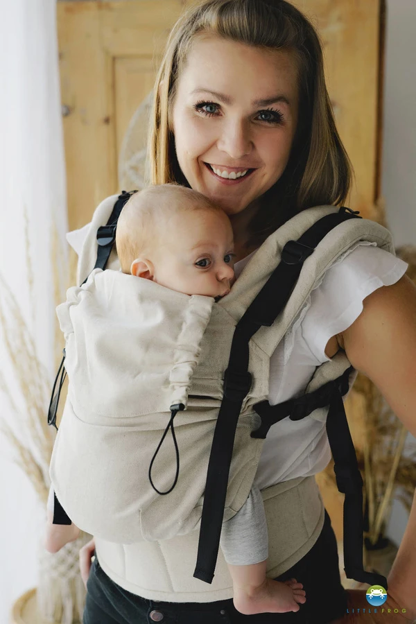 Baby Carrier Prime Linen Ecru – Image 2