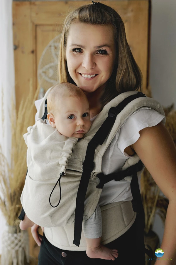 Baby Carrier Prime Linen Ecru – Image 3
