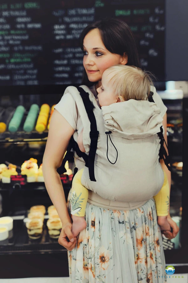 Baby Carrier Prime Pure Linen Saharan Dust – Image 3
