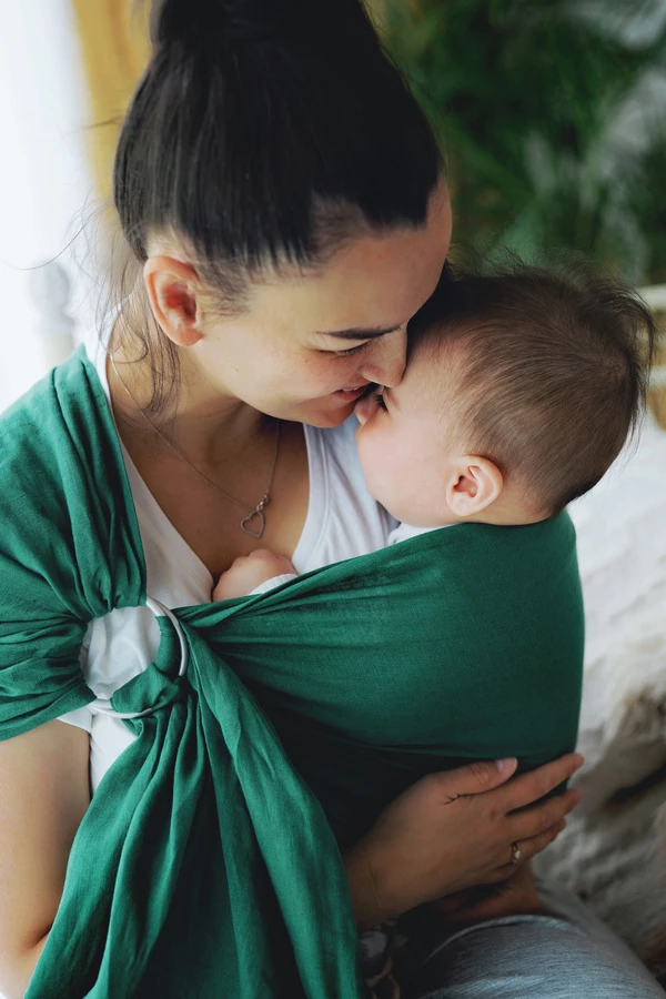 Ring Sling Pure Linen Pine - Size S (1,7 M) – Image 2