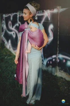 Ring Sling Tencel Peony Cube - Size M (2 M)