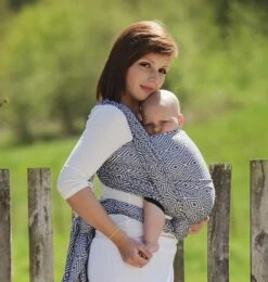 Little Frog Echarpe De Portage Black Cube