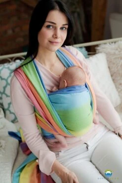 Little Frog Echarpe De Portage Rainbow Aura