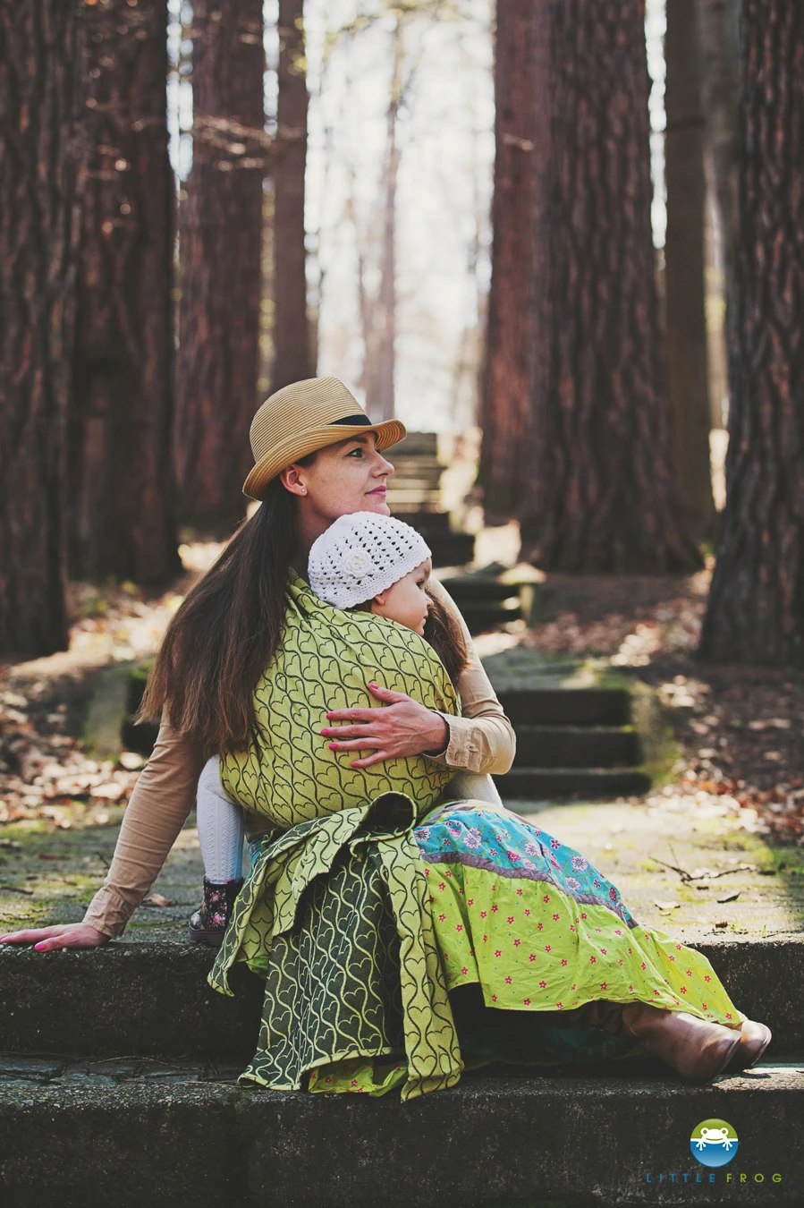 Little Frog Echarpe De Portage Lemon Hourglasses – Image 2