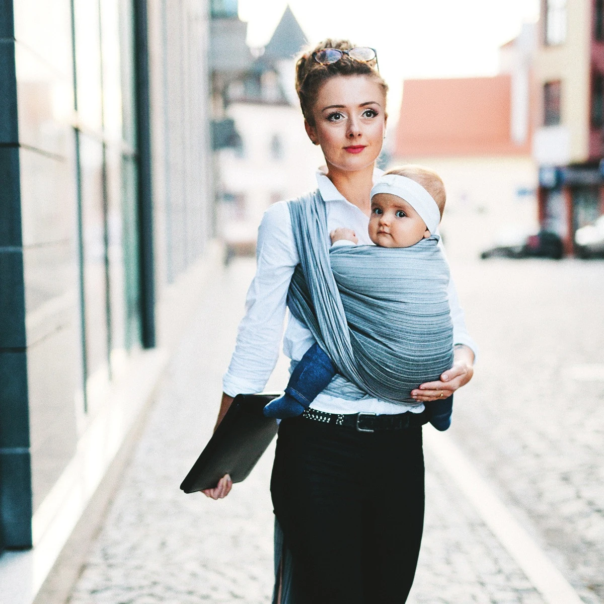 Little Frog Bamboo Angelit - écharpe De Portage Tissée – Image 2