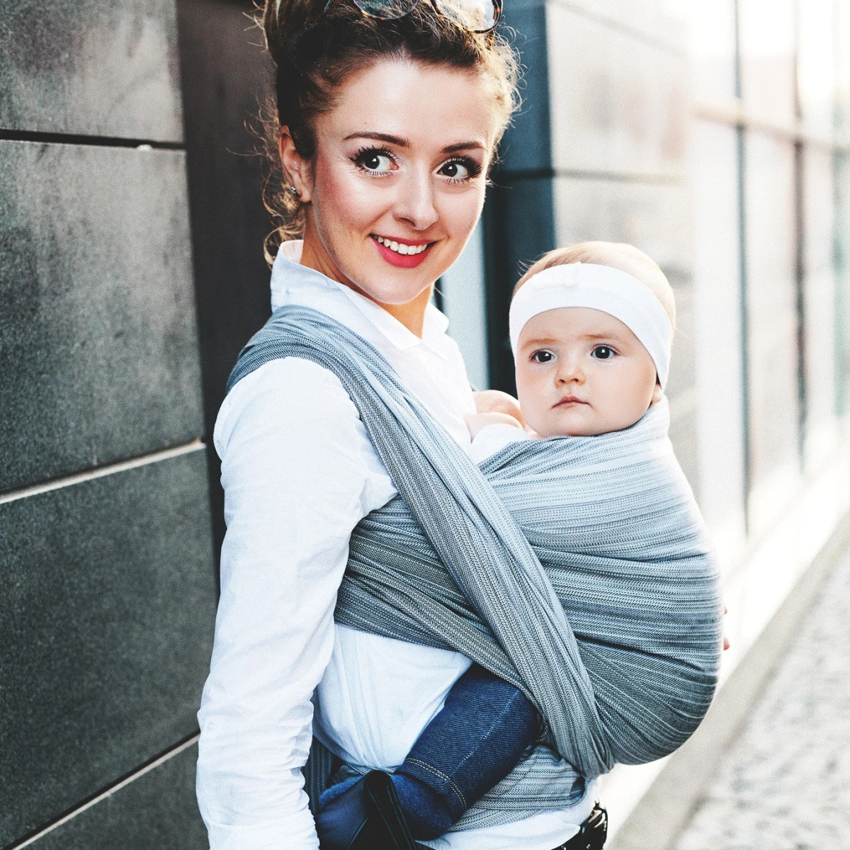 Little Frog Bamboo Angelit - écharpe De Portage Tissée – Image 4