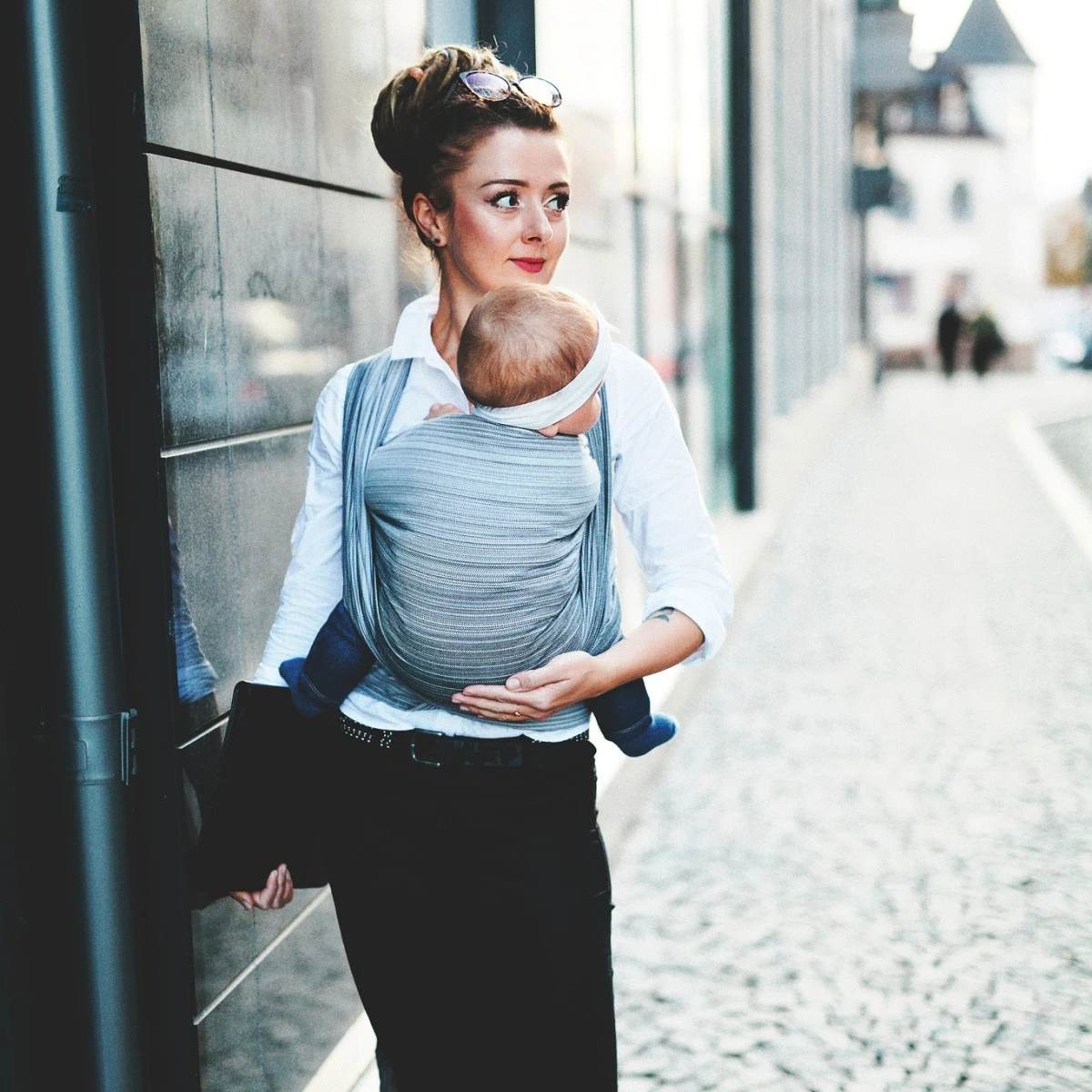 Little Frog Bamboo Angelit - écharpe De Portage Tissée