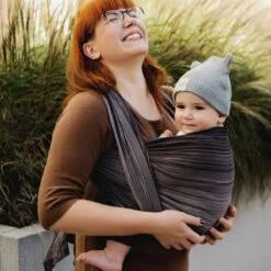 Little Frog Bronzite - écharpe De Portage Tissée