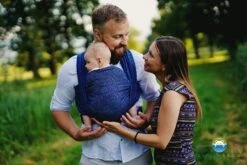 Little Frog Echarpe De Portage Indigo Ammonites