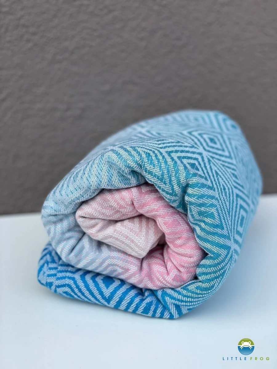 Little Frog Echarpe De Portage Jacquard Elafonisi Cube – Image 5