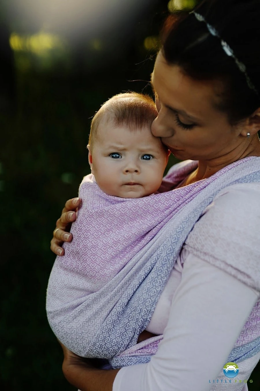 Little Frog Echarpe De Portage Lovely Lilac – Image 3