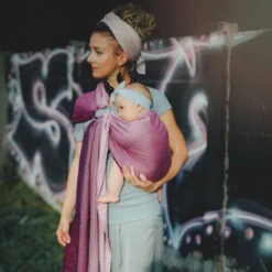 Little Frog écharpe De Portage Ring Sling - Peony Cube