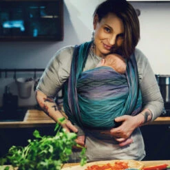 Little Frog Flames Of Love - écharpe De Portage Tissée