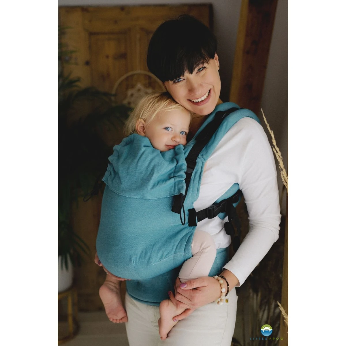 Little Frog Prime V2 BIO Breeze - Porte-bébé Nouveau-né En Coton BIO – Image 2