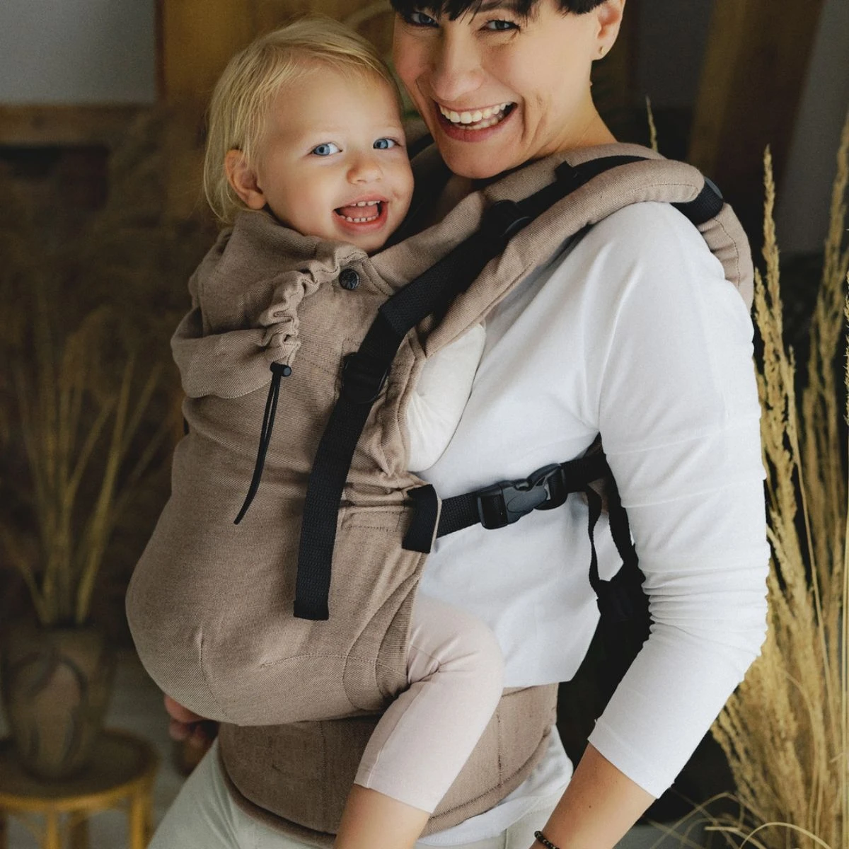 Little Frog Prime V2 BIO Desert - Porte-bébé Nouveau-né En Coton BIO – Image 2