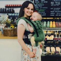 Little Frog Prime V2 Linen Amazon Rainforest - Porte-bébé Nouveau-né En Lin