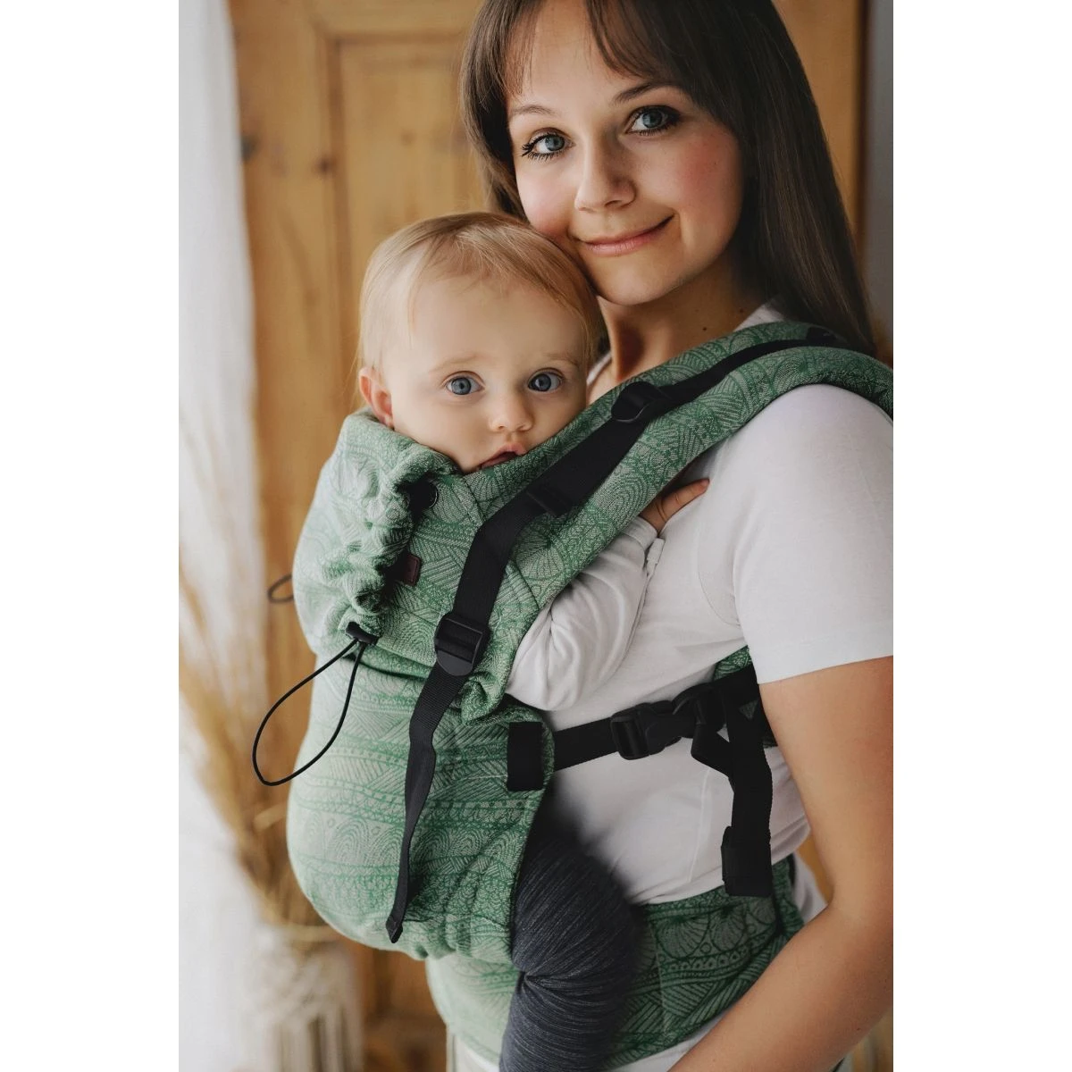 Little Frog Prime V2 Linen Harmony - Porte-bébé Nouveau-né Avec Du Lin – Image 3