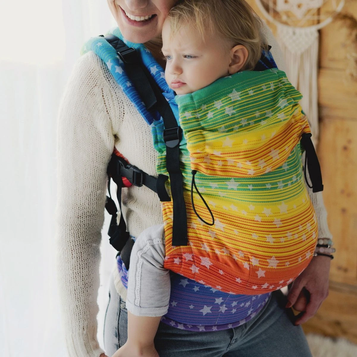 Little Frog Prime V2 Rainbow Stars- Porte-bébé Nouveau-né – Image 2