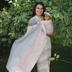 Little Frog Ring Sling - Cotton Foggy Cube