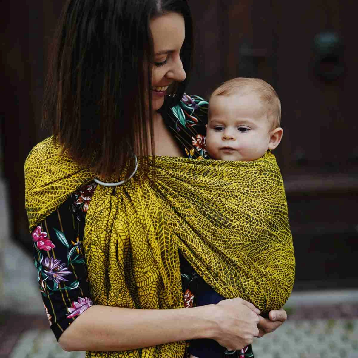 Lemon Wildness Ring Sling Little Frog – Image 2