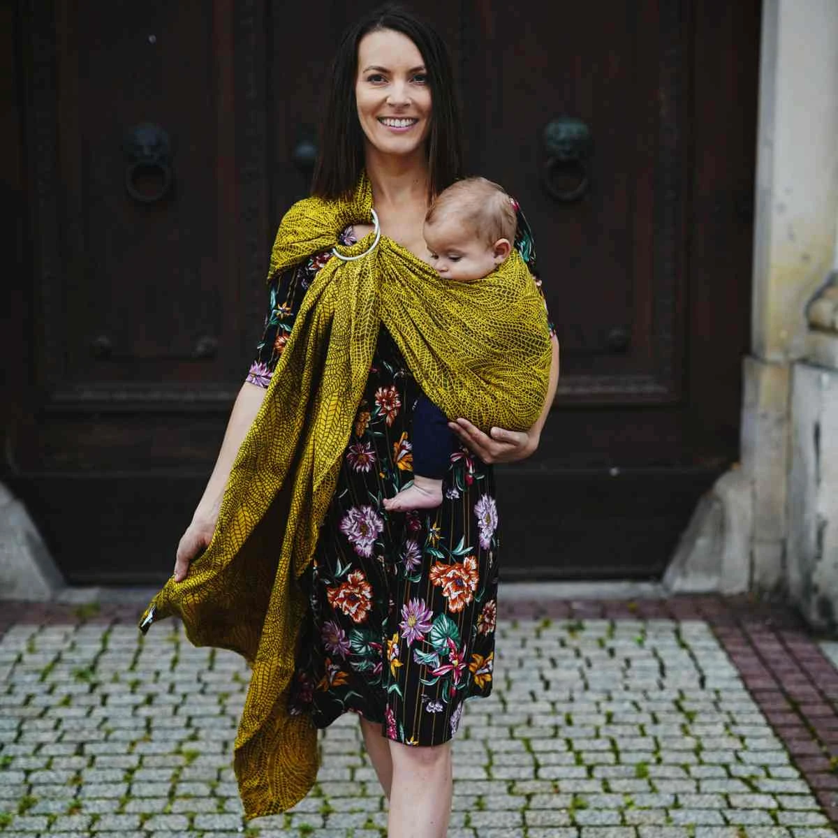 Lemon Wildness Ring Sling Little Frog – Image 3