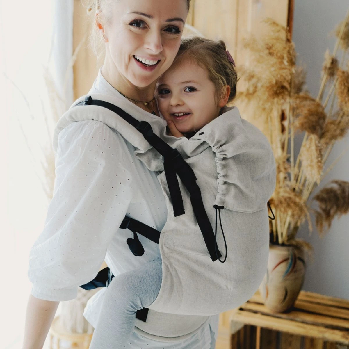 Little Frog XL Toddler Natural Linen - Porte-bambin En Lin – Image 2