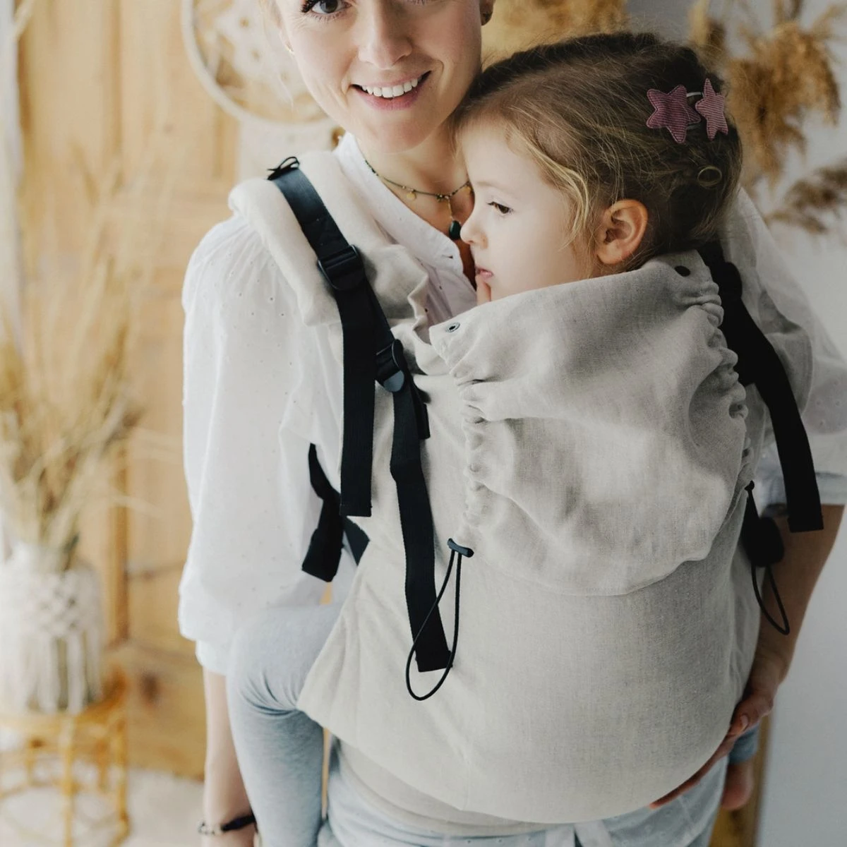 Little Frog XL Toddler Natural Linen - Porte-bambin En Lin